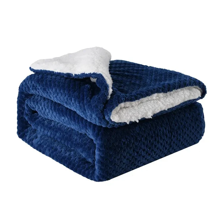 100 prosent polyester 3D-utskrift Sherpa-teppe