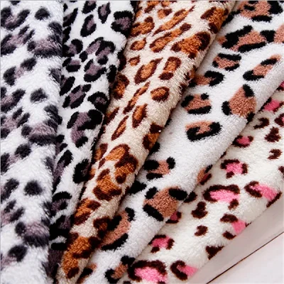 100 prosent polyester Print Coral Stoff for teppe