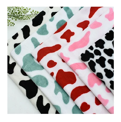 Cow Print Flanell Stoff For Pyjamas