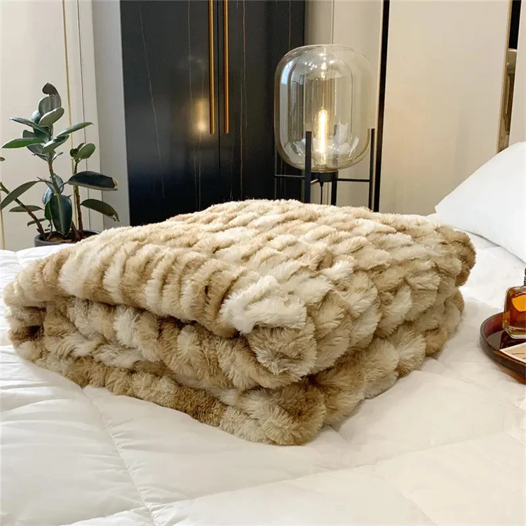 Fuskepels Sherpa Blanekt