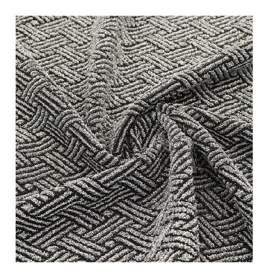 Filigran Jacquard strikket stoff