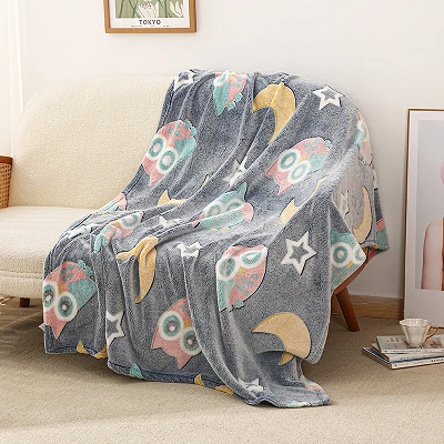 Flanell lysende teppe