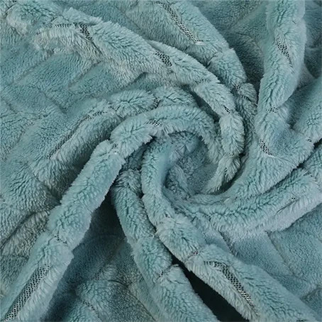 Jacquard flanell fleecestoff til teppe