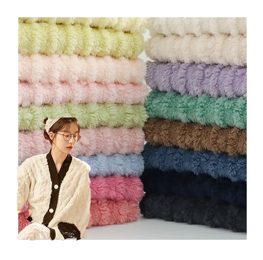 Jacquard strikke Sherpa Cloth Stoffer