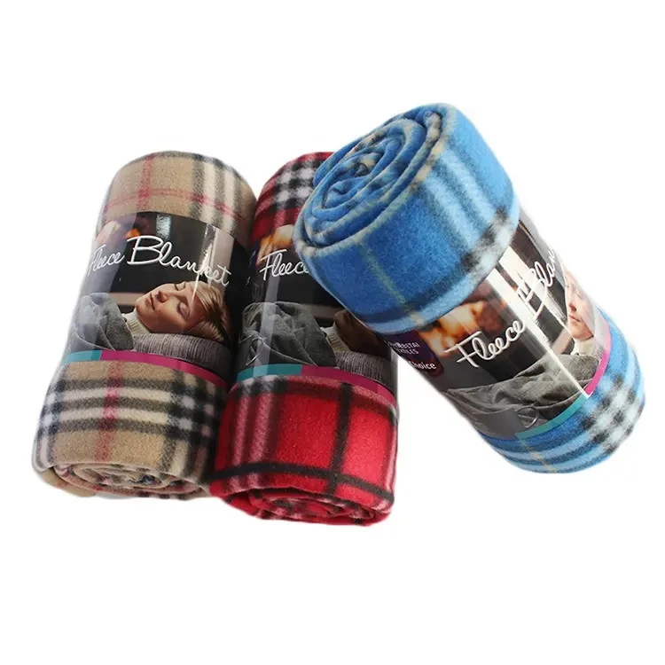 Rutet Polar Fleece-teppe