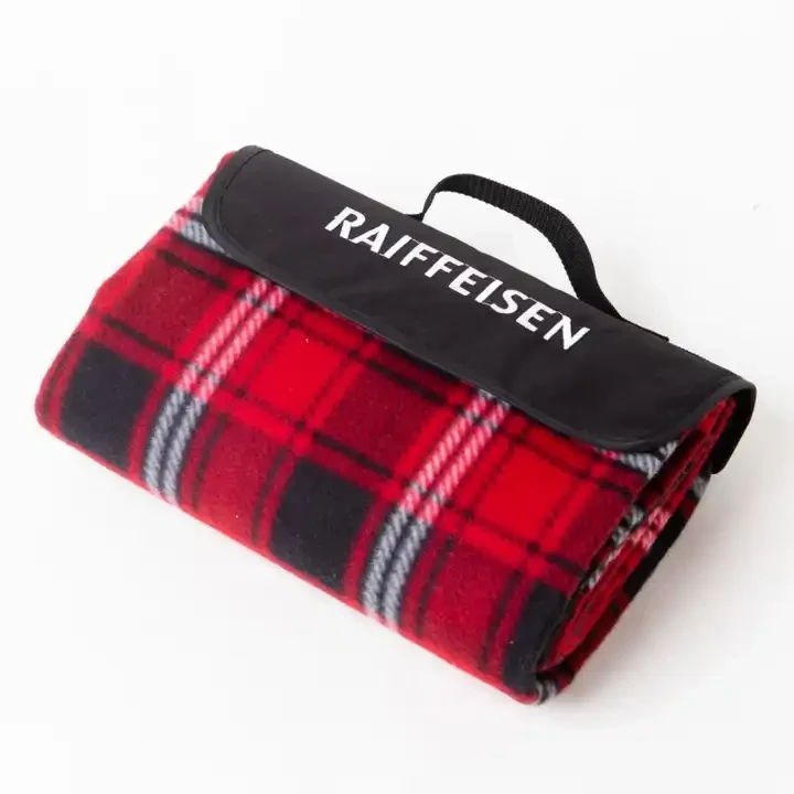 Bærbart Polar Fleece piknikteppe