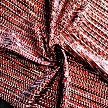 100% polyester metallisk paljetter stoff