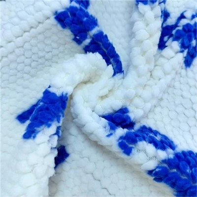 3D Jacquard Sherpa-stoff til teppe