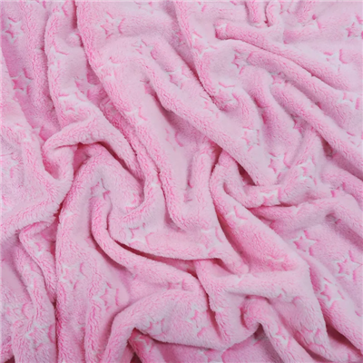 Flerfarget preget flanell korallfleece