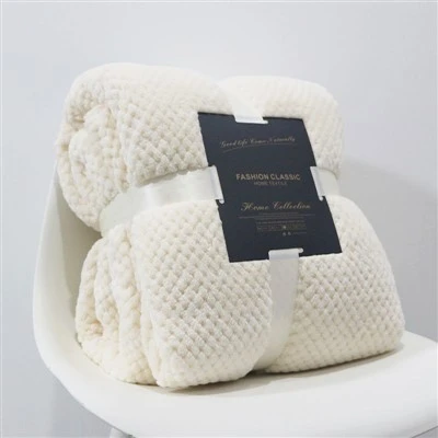 Ananassjekk Jacquard Sherpa-teppe
