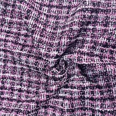 pledd strikket jacquard stoff