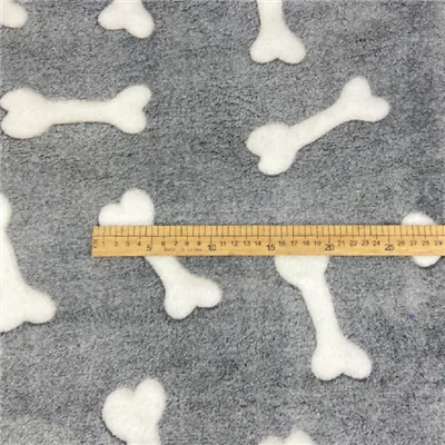Plysj 100 % polyester korallfleecestoff