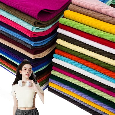 Ribbestrikket jerseystoff