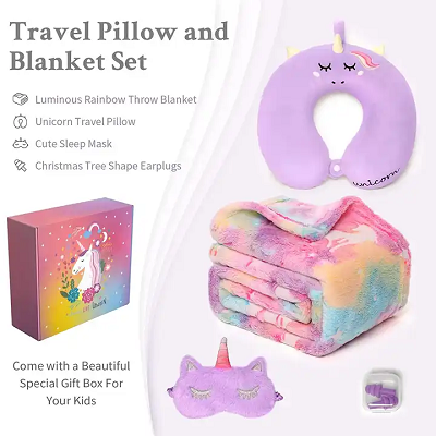 Kast teppe bursdagsgaver sett