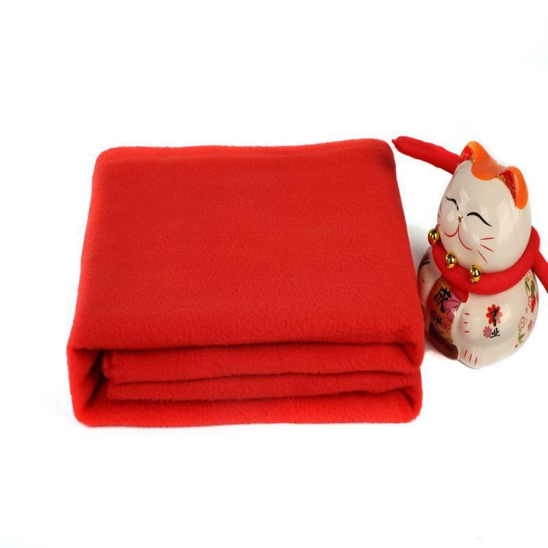 Solid mønster bomullsstoff Polar Fleece Blanekt