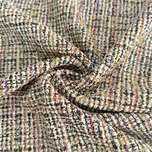 Stretchgarn farget Jacquard stoff