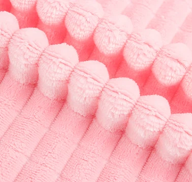 Jacquard Flannel Fleece Fabric 