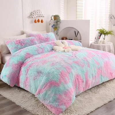 Tie Dye PV Sherpa Fleece-teppe
