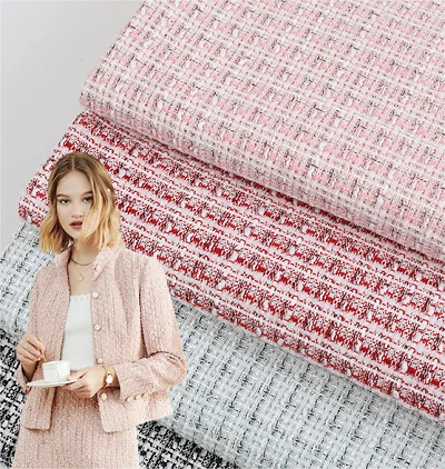 Engros strikke jacquard stoff