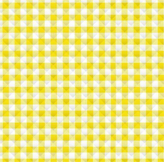 Yellow Plaid Picnic Mat