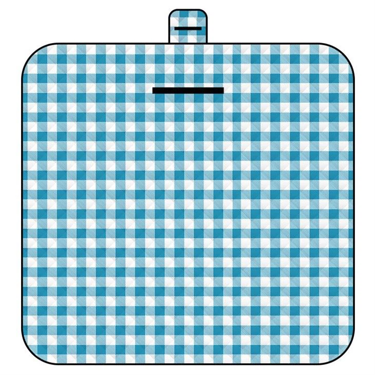 Yellow Plaid Picnic Mat